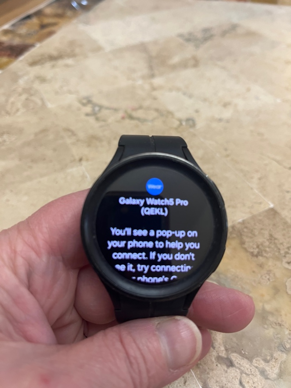 Samsung Black Galaxy Watch5 Pro Smartwatch with Round AMOLED Display